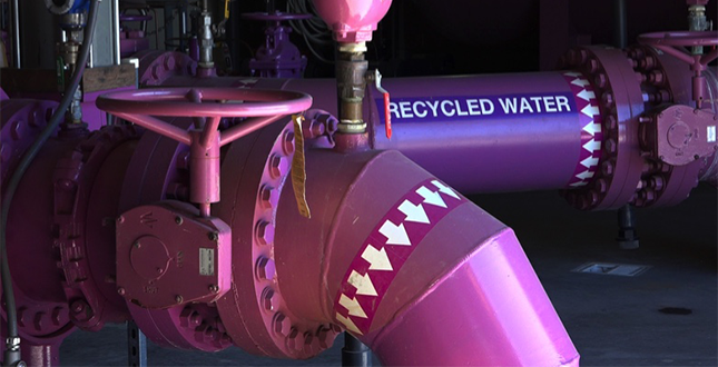 Recycled water pipe