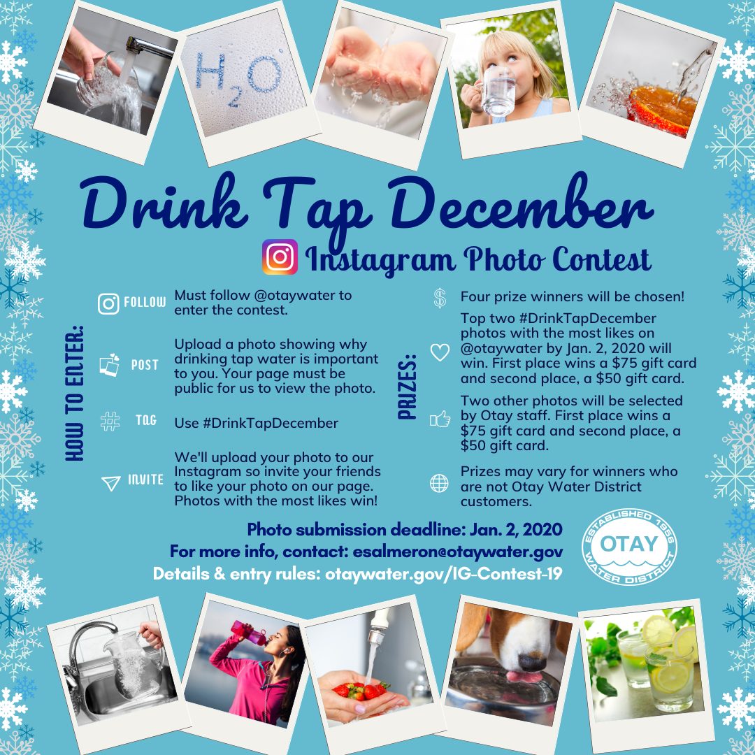 Drink Tap December Instagram Photo Contest flyer