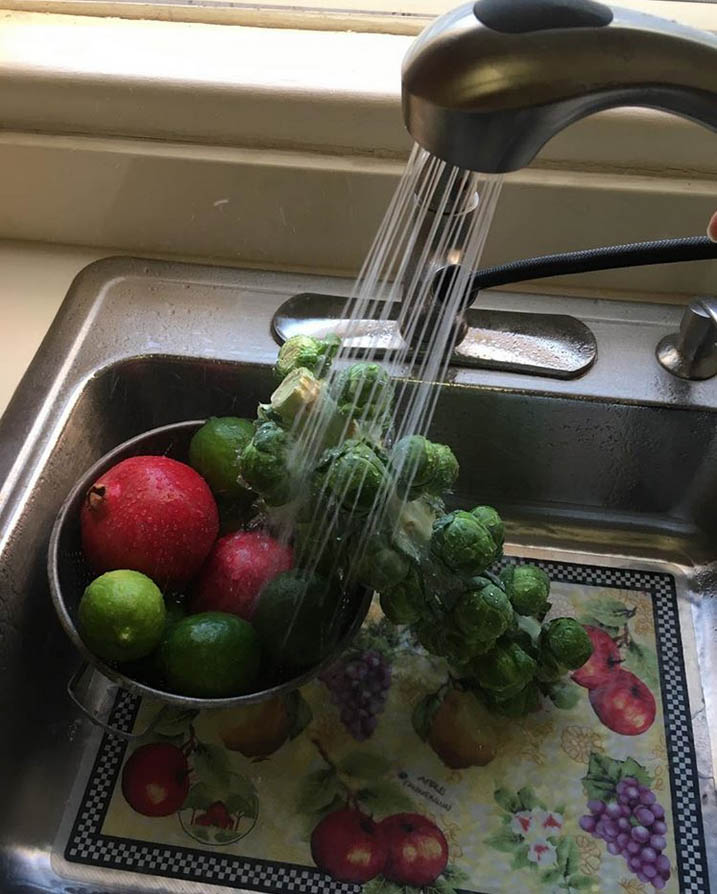Washing fruits and vegetables