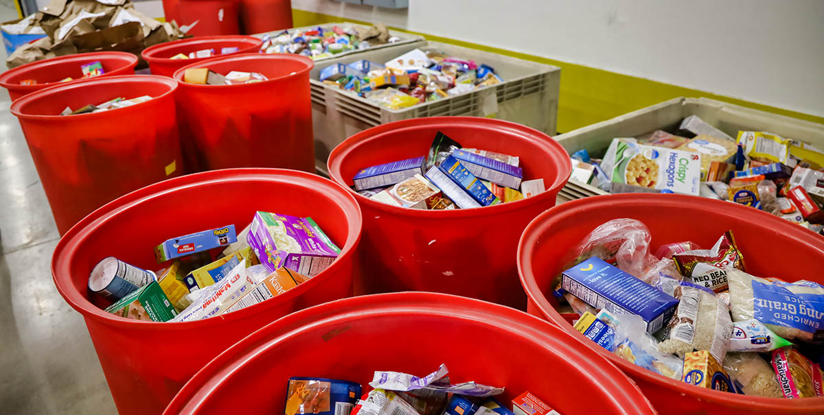San Diego Food Bank Barrels