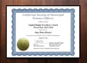 Capital Budget Excellence Award FY24