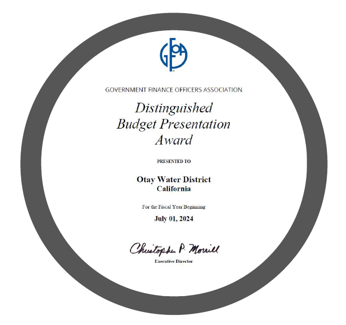 Distinguished Budget Presentation Award FY25