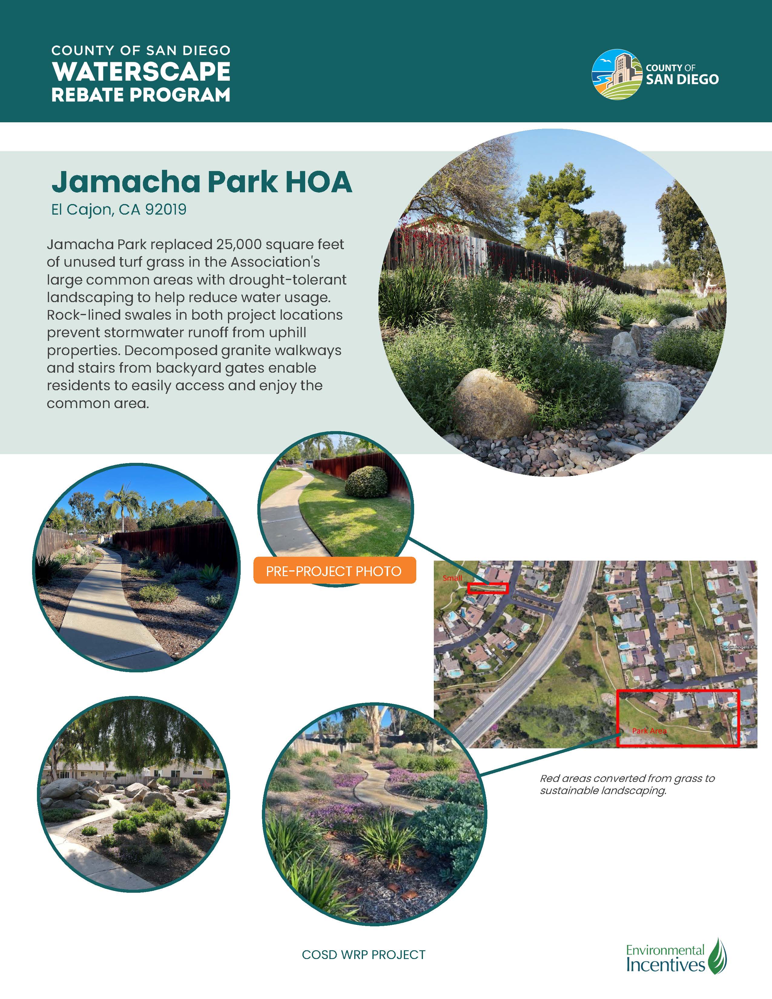 El Cajon Jamacha Park Testimonial and Project Informational Sheet
