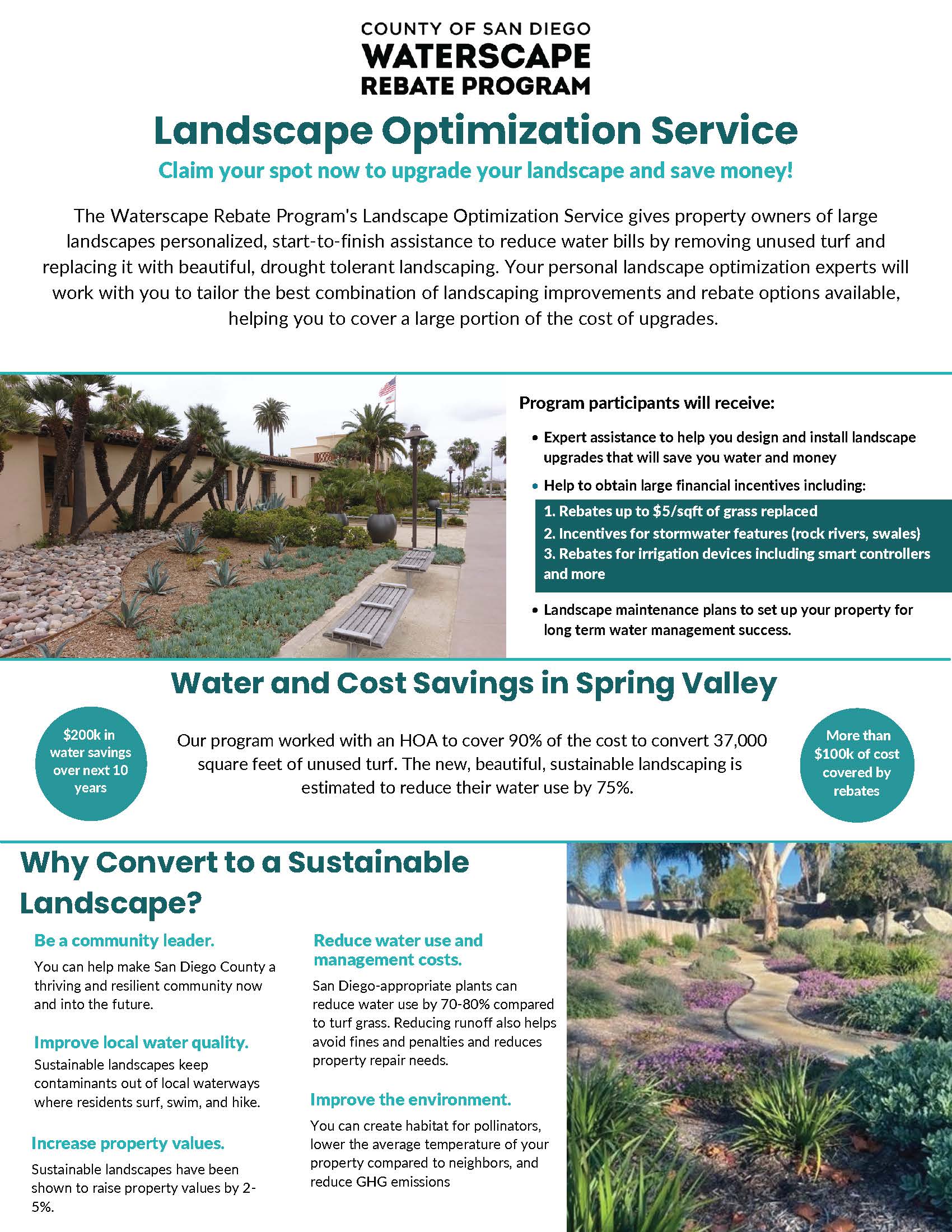 Landscape Optimization Service flyer